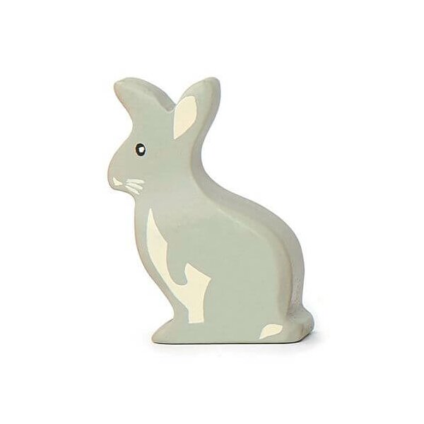 TENDERLEAFTOYS - Holztier Hase grau