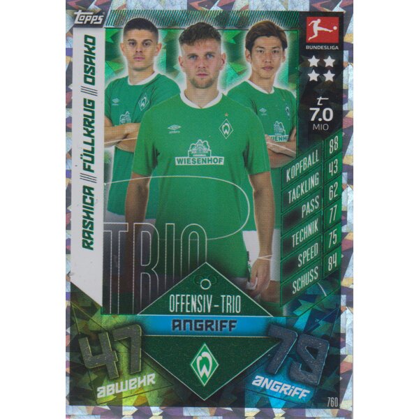 760 - Rashica/Füllkrug/Osako - Trio - 2019/2020