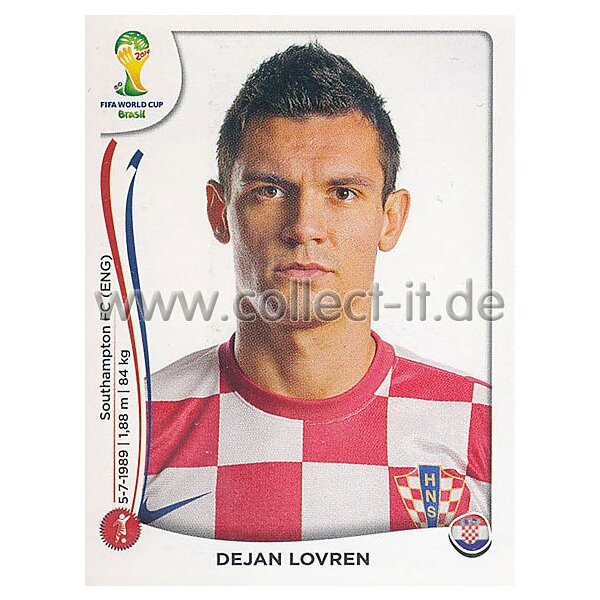 WM 2014 - Sticker 57 - Dejan Lovren