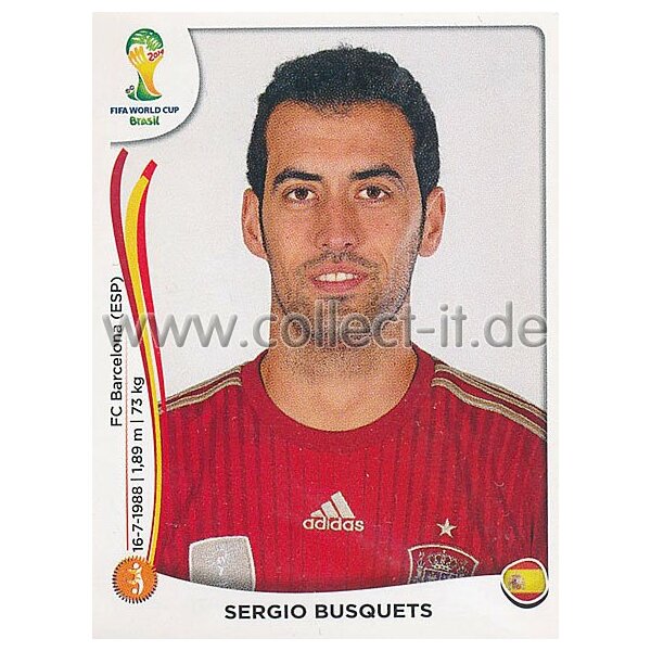 WM 2014 - Sticker 117 - Sergio Busquets