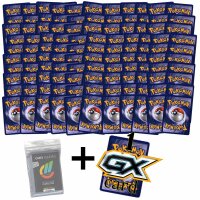 100 gemischten Pokemon Karten + 1 GX Pokemon Garantiert -...