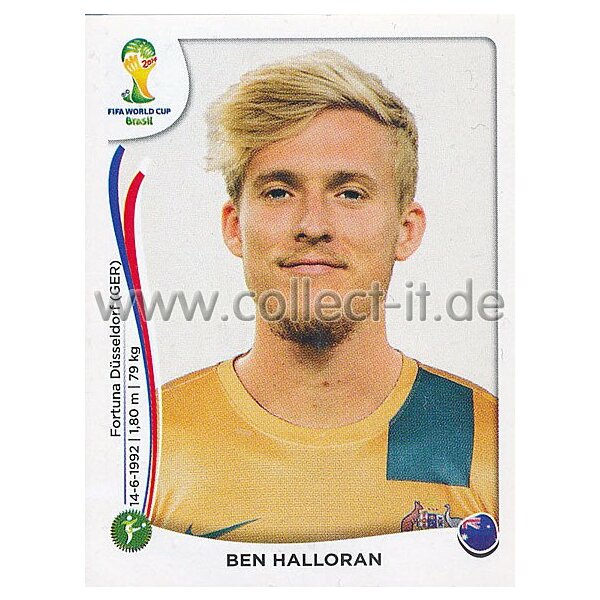 WM 2014 - Sticker 181 - Ben Halloran