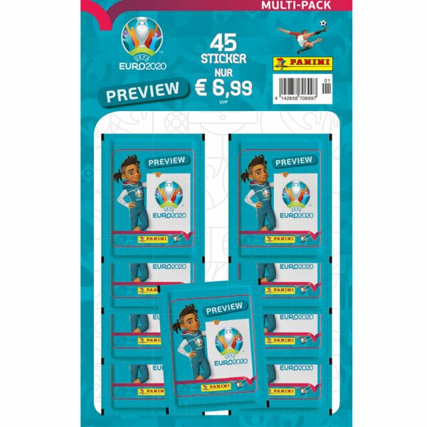 Panini - EURO 2020 Preview - Sammelsticker - 1 Multipack