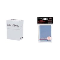 Ultra Pro Deck Box + 60 Deck Protector Sleeves - Weiß