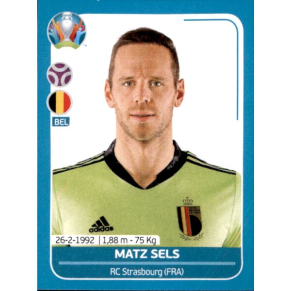 EM 2020 Preview - Sticker BEL9 - Matz Sels - Belgien