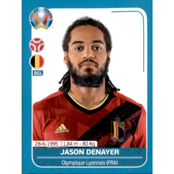 EM 2020 Preview - Sticker BEL16 - Jason Denayer - Belgien