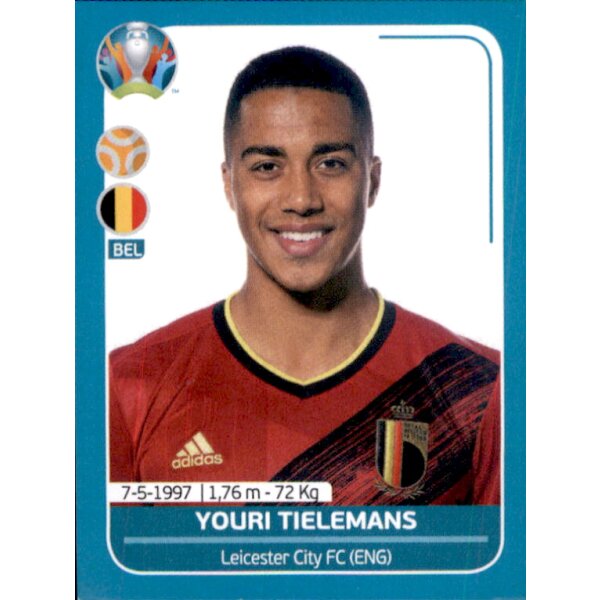 EM 2020 Preview - Sticker BEL21 - Youri Tielemans - Belgien