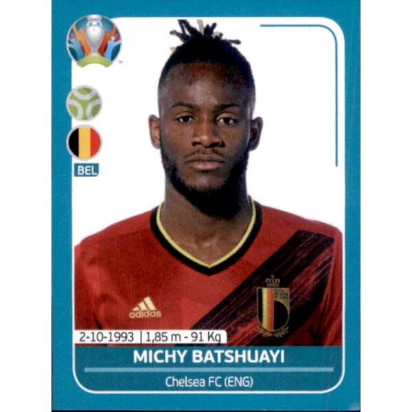 EM 2020 Preview - Sticker BEL25 - Michy Batshuayi - Belgien
