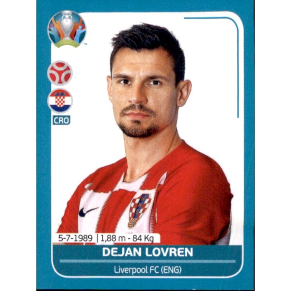 EM 2020 Preview - Sticker CRO12 - Dejan Lovren - Kroatien