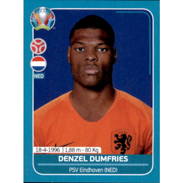 EM 2020 Preview - Sticker NED14 - Denzel Dumfries - Niederlande