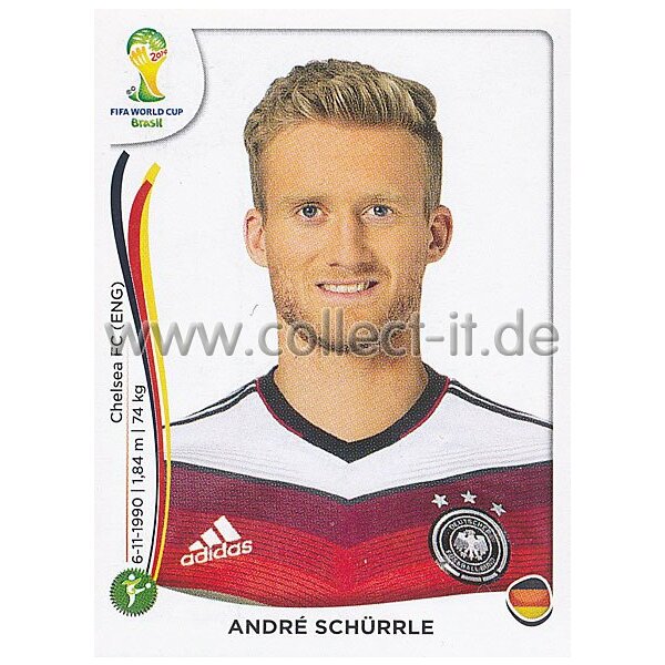 WM 2014 - Sticker 503 - Andre Schürrle