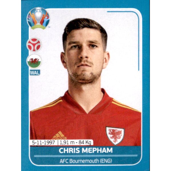 EM 2020 Preview - Sticker WAL15 - Chris Mepham - Wales