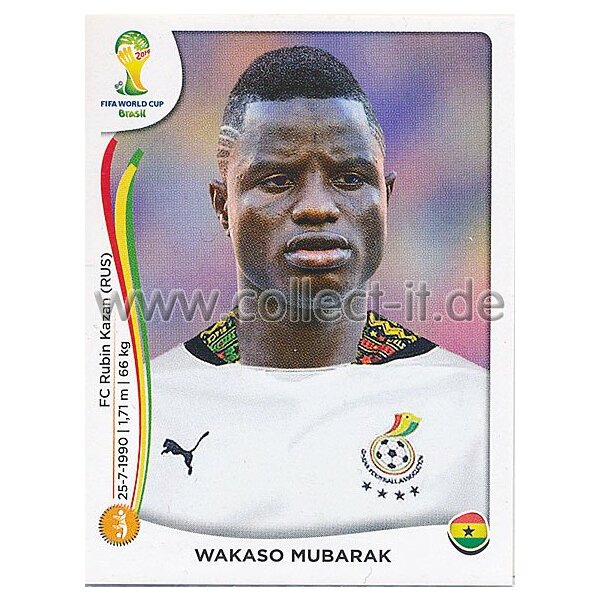 WM 2014 - Sticker 538 - Wakaso Mubarak