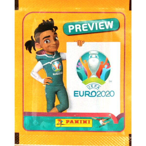 Panini - EURO 2020 Preview - INTERNATIONALE AUSGABE - Sammelsticker - 1 Tüte