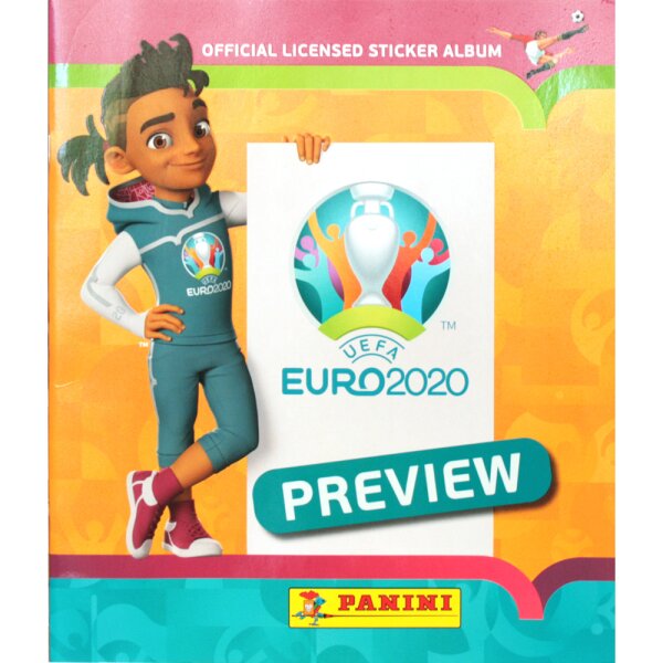 Panini - EURO 2020 Preview - INTERNATIONALE AUSGABE - Sammelsticker - 1 Album