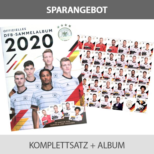 EM 2020 REWE Sammelkarten - 1 Komplettsatz + Album