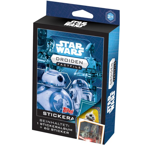 Topps - Star Wars Factfiles - 1 Sticker Set (zufällige Auswahl)