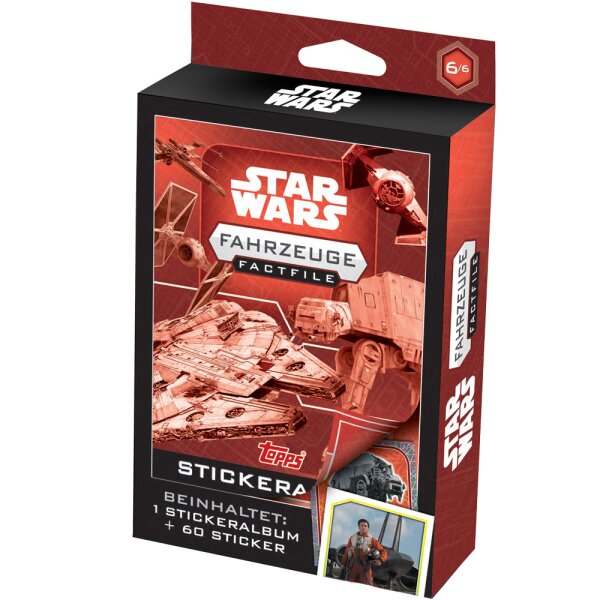 Topps - Star Wars Factfiles - Sticker Set - Fahrzeuge