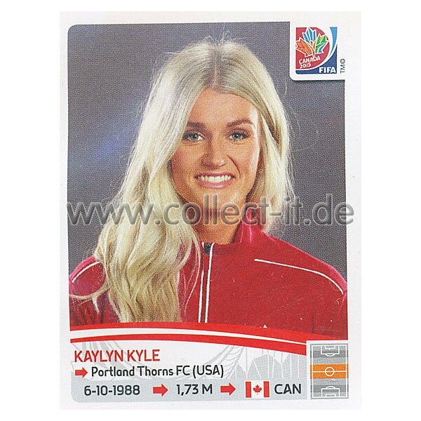 Frauen WM 2015 - Sticker 33 - Kaylyn Kyle - Kanada