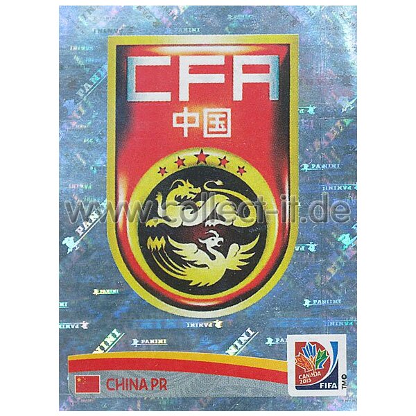 Frauen WM 2015 - Sticker 42 - Wappen - China