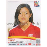 Frauen WM 2015 - Sticker 47 - Li Jiayue - China