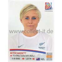 Frauen WM 2015 - Sticker 72 - Betsy Hassett - Neuseeland