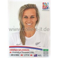 Frauen WM 2015 - Sticker 79 - Hannah Wilkinson - Neuseeland