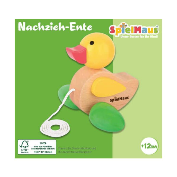 SpielMaus Holz Nachziehente