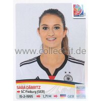 Frauen WM 2015 - Sticker 109 - Sara Däbritz -...