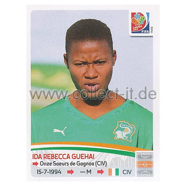 Frauen WM 2015 - Sticker 128 - Ida Rebecca Guehai - Elfenbeinküste