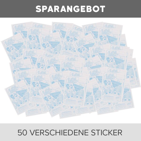 Panini - LOL Surprise 3 - Fashion Fun - Sammelsticker - 50 verschiedene Sticker