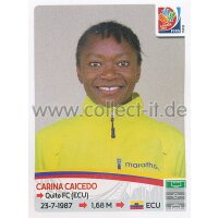 Frauen WM 2015 - Sticker 245 - Carina Caicedo - Ecuador