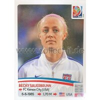 Frauen WM 2015 - Sticker 259 - Becky Sauerbrunn - USA