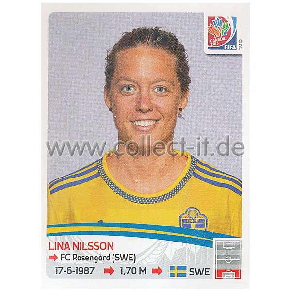 Frauen WM 2015 - Sticker 294 - Lina Nilsson - Schweden