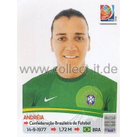 Frauen WM 2015 - Sticker 329 - Andreia - Brasilien