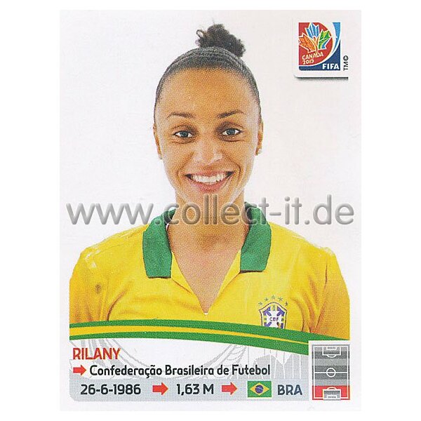 Frauen WM 2015 - Sticker 333 - Rilany - Brasilien