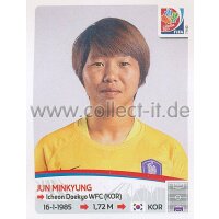 Frauen WM 2015 - Sticker 349 - Jun Minkyung - Korea Republik
