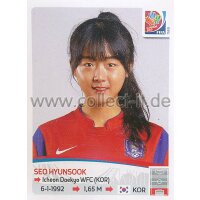 Frauen WM 2015 - Sticker 352 - Seo Hyunsook - Korea Republik