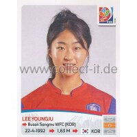 Frauen WM 2015 - Sticker 360 - Lee Youngju - Korea Republik
