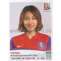 Frauen WM 2015 - Sticker 362 - Yeo Minji - Korea Republik