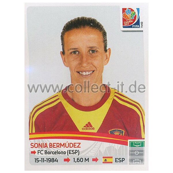 Frauen WM 2015 - Sticker 379 - Sonia Bermudez - Spanien