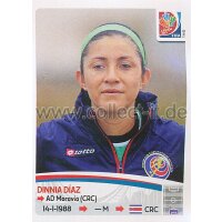 Frauen WM 2015 - Sticker 386 - Dinnia Diaz - Costa Rica