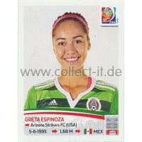 Frauen WM 2015 - Sticker 464 - Greta Espinoza - Mexiko