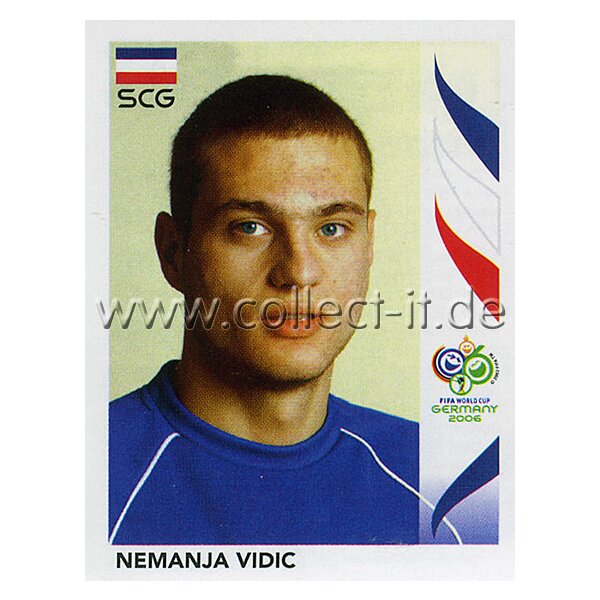 WM 2006 - 213 - Nemanja Vidic [Serbien und Montenegro] - Spielereinzelpo