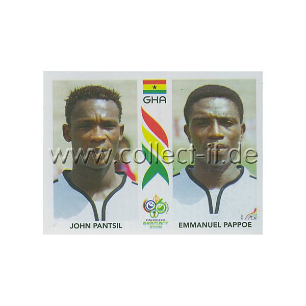 WM 2006 - 315 - John Pantsil + Emmanuel Pappoe [Ghana] - Doppelsticker m