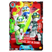 28 - Power Team Nya, Kai & Lloyd - Helden Karte -...
