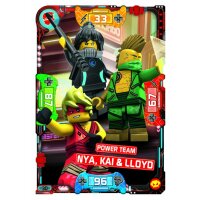 30 - Power Team Nya, Kai & Lloyd - Helden Karte -...
