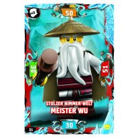 31 - Stolzer Nimmer-Welt Meister Wu - Helden Karte -...