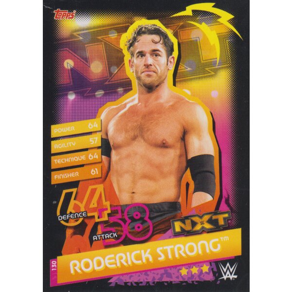 Karte 130 - Roderick Strong - NXT - Slam Attax Reloaded