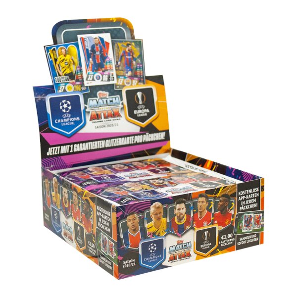 Topps Champions League 2020/21 - Trading Cards - 1 Display (30 Booster)